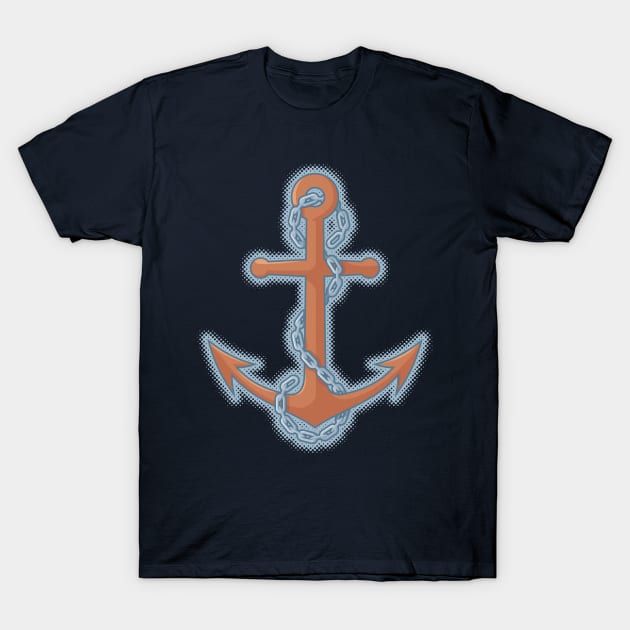 Anchor with Chain T-Shirt by sifis